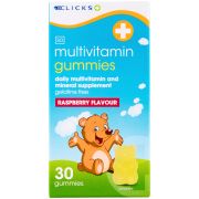 Clicks Multivitamin Gummies Raspberry 30 Gummies