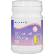Clicks Salmon Oil 1000mg 300 Softgels